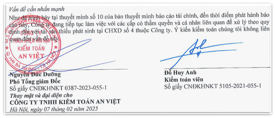 Xuất hiện doanh nghiệp đầu tiên bị ảnh hưởng bởi vụ 2 kiểm toán viên bị đình chỉ tư cách hành nghề