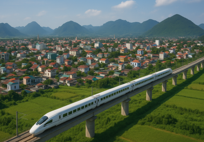 18 xã, phường tại Nghệ An có đường sắt tốc độ cao Bắc - Nam đi qua- Ảnh 1. 18 xã, phường tại Nghệ An có đường sắt tốc độ cao Bắc - Nam đi qua- Ảnh 1.