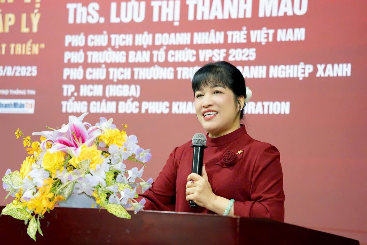 Bà Lưu Thị Thanh Mẫu – Phó Chủ tịch Trung ương Hội Doanh nhân trẻ Việt Nam z6942926507348-fee260b687ef7595944badab41a95529.jpg