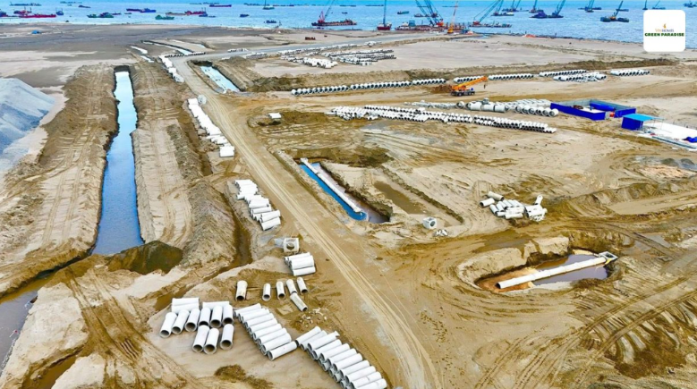 Hiện trạng siêu đô thị lấn biển 9 tỷ USD do Vingroup đầu tư sau 5 tháng khởi công- Ảnh 2. Hiện trạng siêu đô thị lấn biển 9 tỷ USD do Vingroup đầu tư sau 5 tháng khởi công- Ảnh 2.