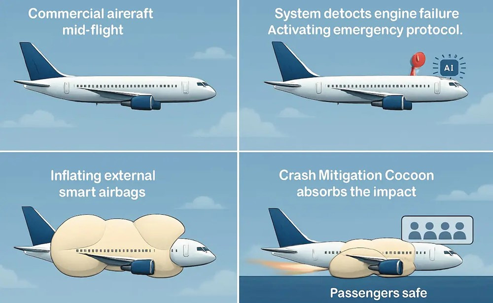Kỳ lạ ý tưởng ‘mặc áo phao’ cho máy bay giúp giảm thiểu tai nạn thảm khốc, cứu sống hàng nghìn người mỗi năm - ảnh 2