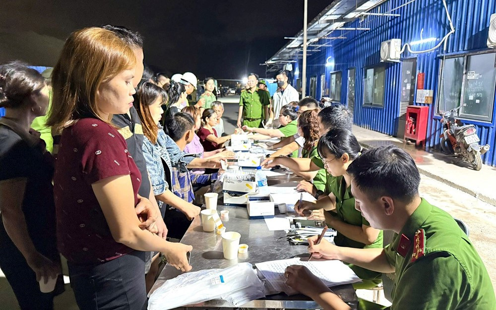 Kiểm tra đột xuất hơn 4.600 người ở trọ, phát hiện 25 công nhân dương tính với ma túy - ảnh 1