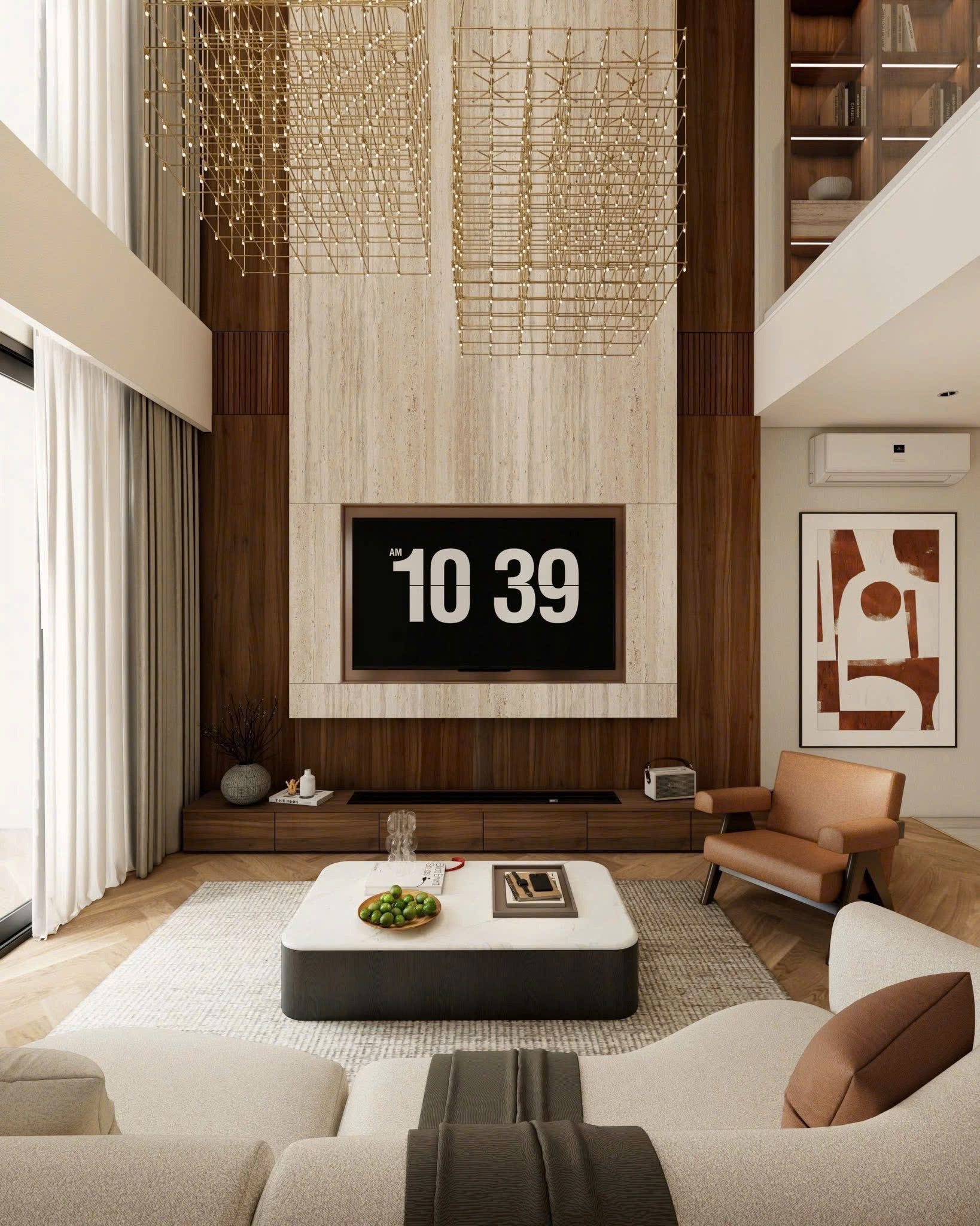 Căn hộ thông tầng giữa lòng thành phố của bà mẹ 2 con: Sang chảnh nhưng không kém phần ấm cúng, chỉ nhìn view bếp đã thấy đắt giá- Ảnh 7.