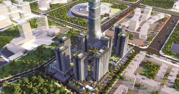 9 tòa tháp của Kinh Bắc nằm đối diện Trung tâm chính trị - hành chính Hải Phòng sau 2 tháng khởi công