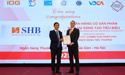 <a style='text-decoration: none;' href='/SHB'>SHB</a> được vinh danh là 'Ngân hàng có sản phẩm dịch vụ sáng tạo tiêu biểu' năm 2025