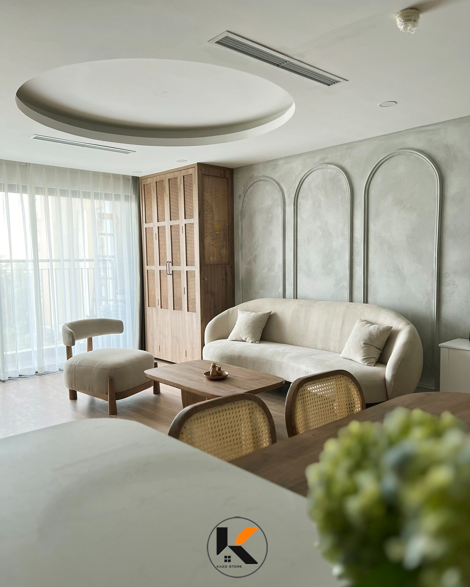 Hành trình 'thổi hồn' Wabi-Sabi vào từng ngõ ngách trong căn hộ của một gia đình trẻ- Ảnh 3.