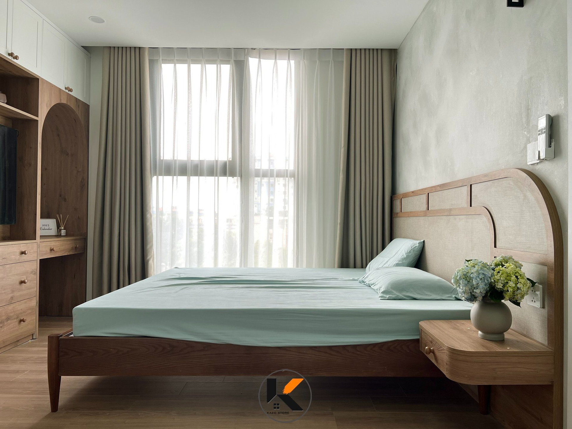 Hành trình 'thổi hồn' Wabi-Sabi vào từng ngõ ngách trong căn hộ của một gia đình trẻ- Ảnh 6.