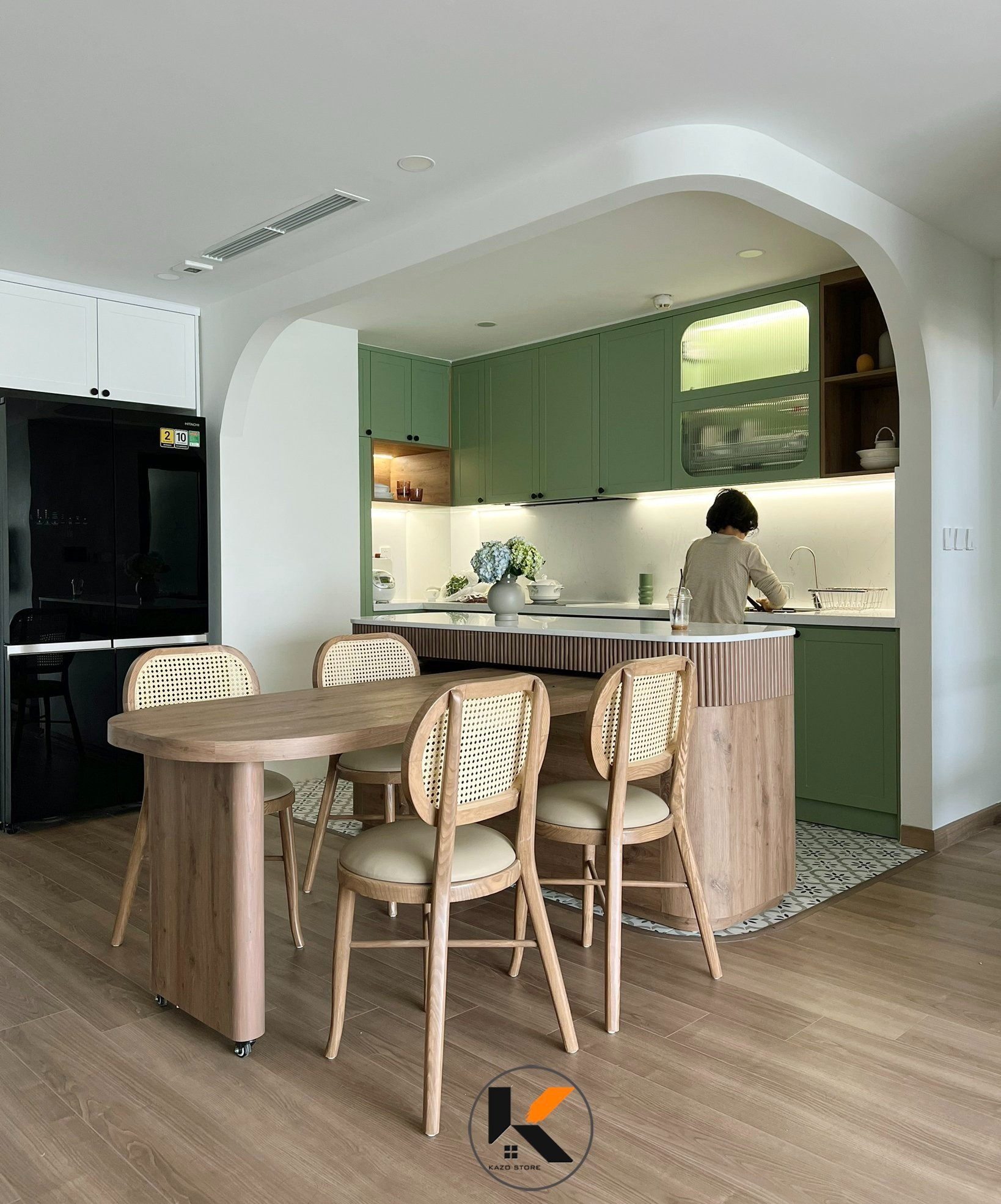 Hành trình 'thổi hồn' Wabi-Sabi vào từng ngõ ngách trong căn hộ của một gia đình trẻ- Ảnh 12.