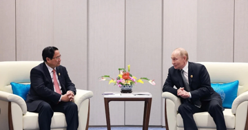 Thủ tướng Phạm Minh Chính hội kiến Tổng thống Nga Putin
