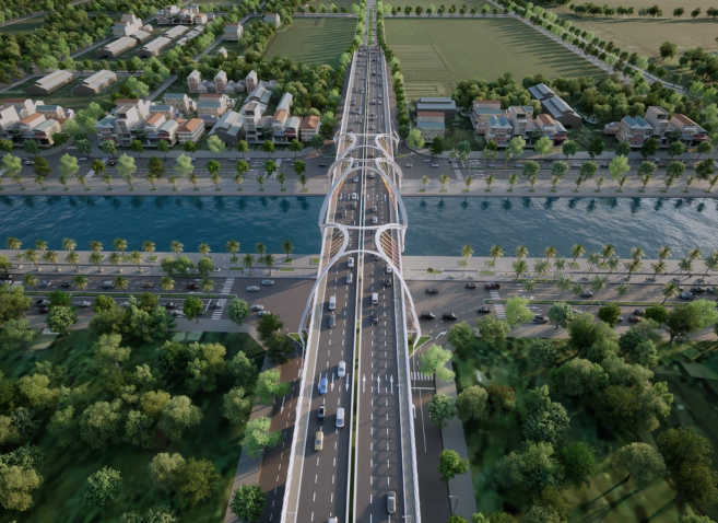 Tháng này, Việt Nam sẽ khởi công xây dựng cây cầu 1.600 tỷ bắc qua kênh đào lớn bậc nhất miền Tây- Ảnh 1.