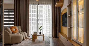 Tổ ấm 70m2 nổi bật với nội thất đương thời và bảng màu ấm cúng