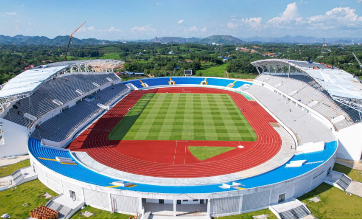 Sân vận động đạt chuẩn quốc tế sức chứa 22.000 chỗ ngồi hiện đại nhất khu vực trung du, miền núi phía Bắc vừa đạt cột mốc quan trọng- Ảnh 1.