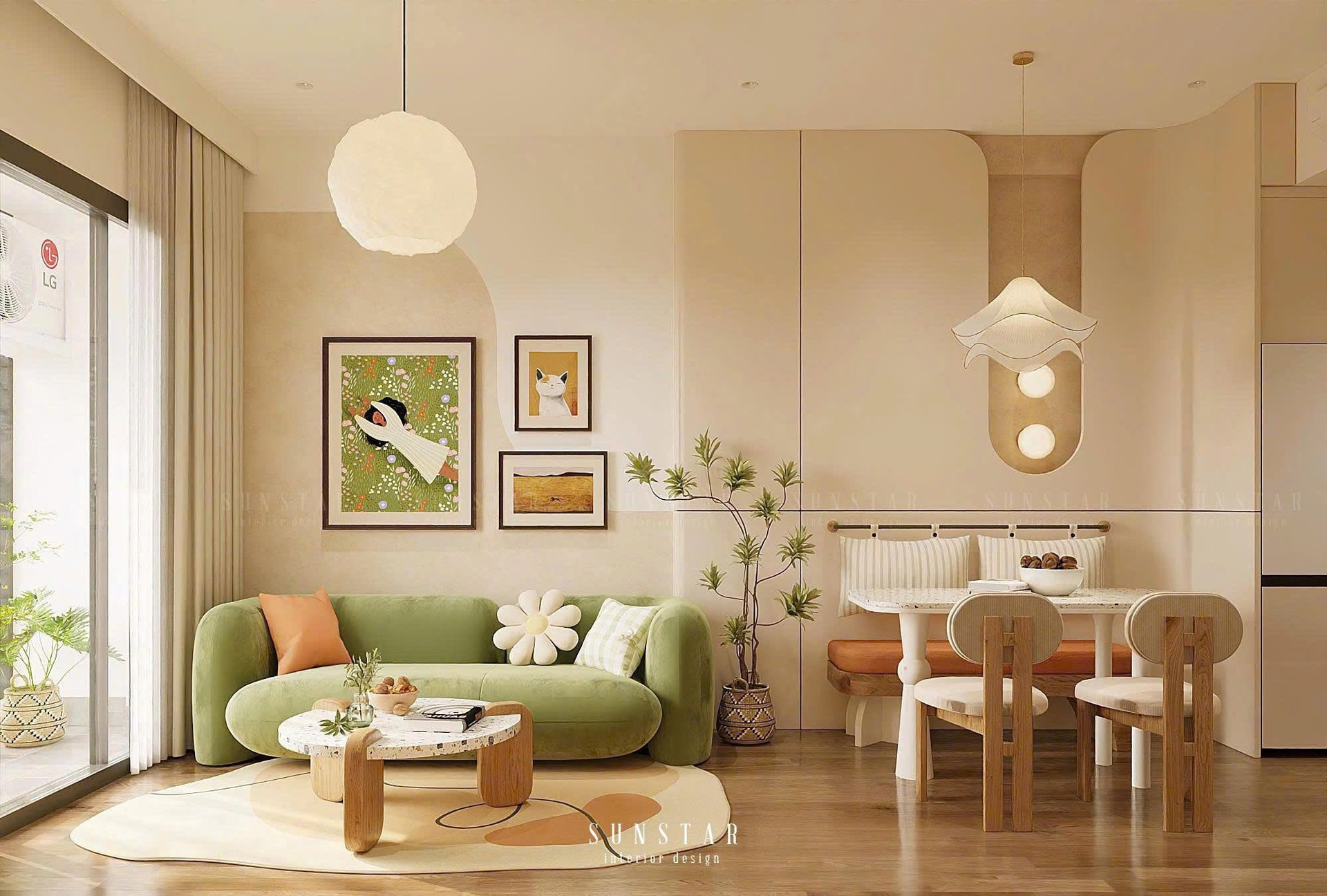 Mang hơi thở Scandinavian pha Retro cho căn hộ nhỏ: Tinh giản mà không hề đơn điệu- Ảnh 2.