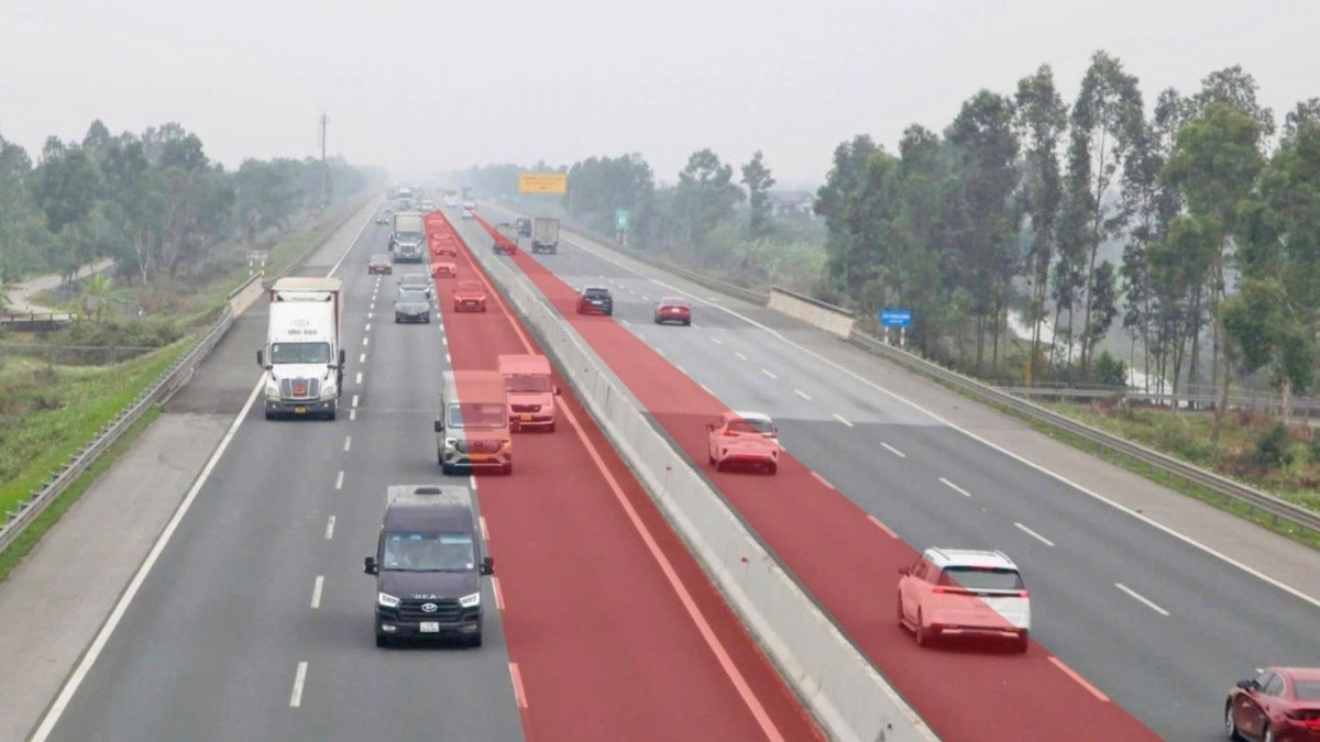 Cấm nhiều loại xe đi làn 1 cao tốc Hà Nội - Hải Phòng, Pháp Vân - Cầu Giẽ