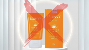 Kem chống nắng Esunvy Sun Care bị tạm ngừng lưu hành