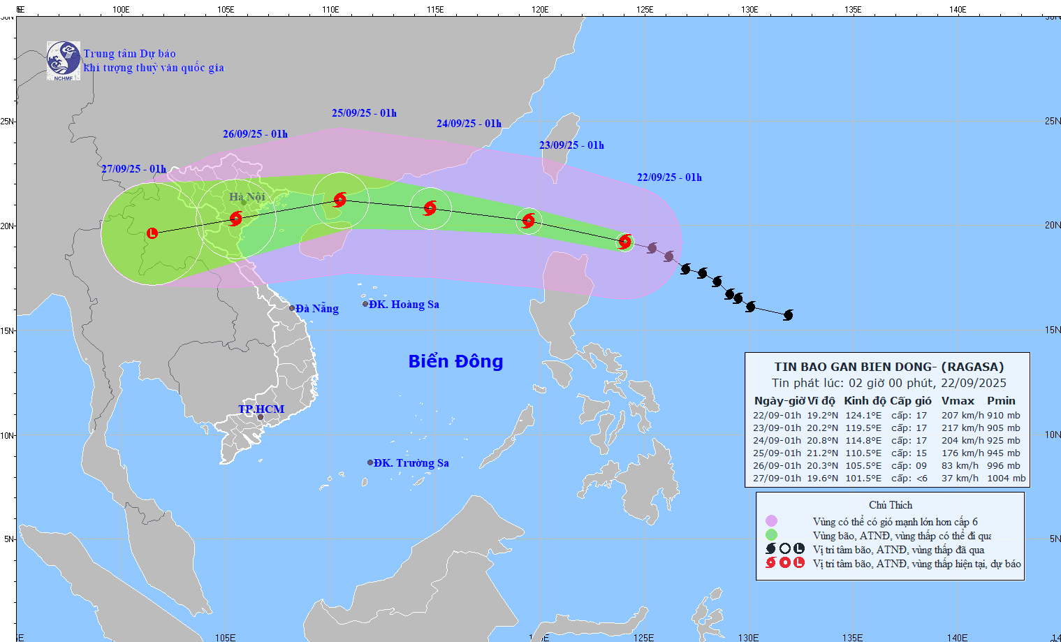Bão RAGASA hoàn lưu rất rộng, sắp đạt cấp siêu bão- Ảnh 1.