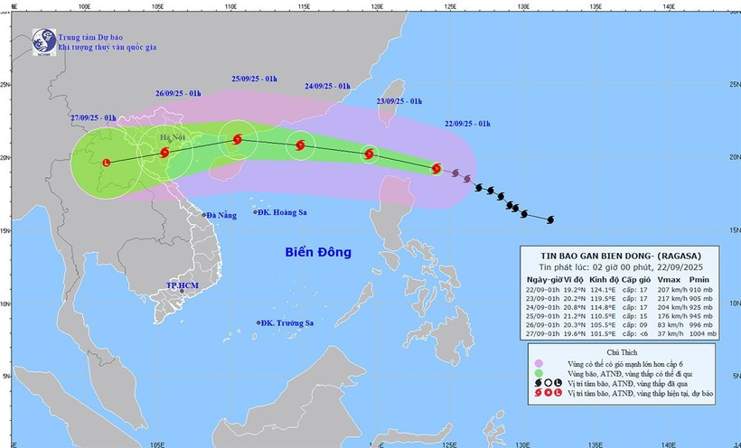 Siêu bão Ragasa có thể mạnh hơn cả bão Yagi, Thủ tướng Chính phủ chỉ đạo 'khẩn' đến 8 Bộ trưởng - ảnh 1