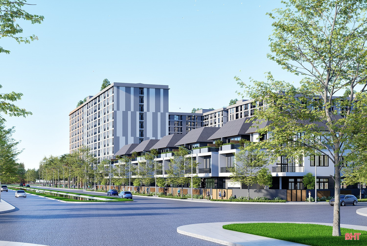 Phối cảnh một dự án nhà ở xã hội tại Hà Tĩnh. Nguồn ảnh: Báo Hà Tĩnh