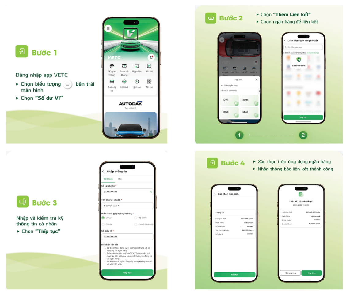 Chủ xe lưu ý: Liên kết VETC/ePass với ngân hàng trước 1/10 để tránh bị chặn tại trạm thu phí