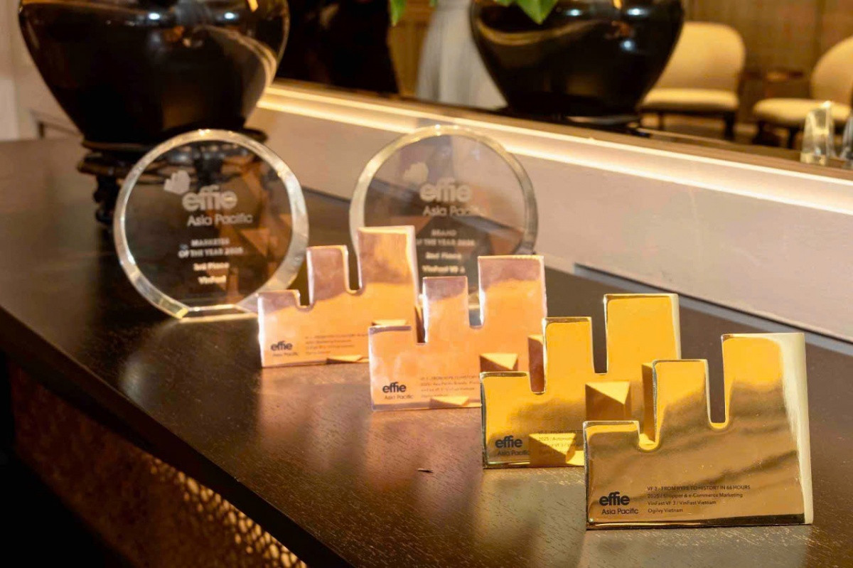 VinFast là thương hiệu Việt Nam đầu tiên trong lịch sử thắng lớn tại giải thưởng Effie Award danh giá toàn cầu