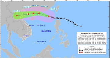Bộ Y tế yêu cầu trực cấp cứu 24/24, sẵn sàng ứng phó siêu bão Ragasa