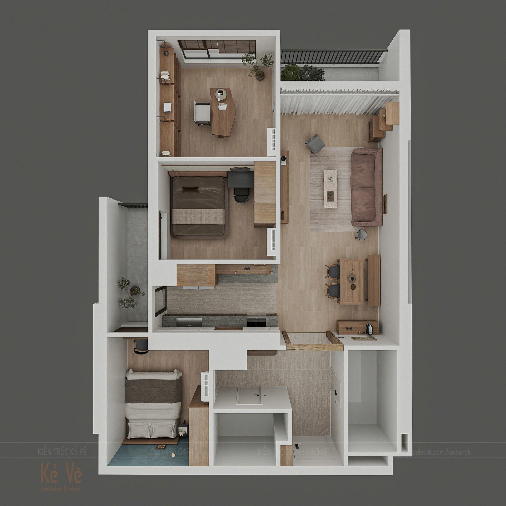 Bình dị mà sang trọng: Triết lý kiến trúc tối giản trong một căn hộ hiện đại- Ảnh 1. Bình dị mà sang trọng: Triết lý kiến trúc tối giản trong một căn hộ hiện đại- Ảnh 1.