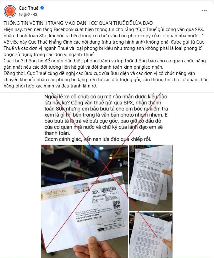 Cục Thuế cảnh báo toàn bộ người dân cả nước - ảnh 1