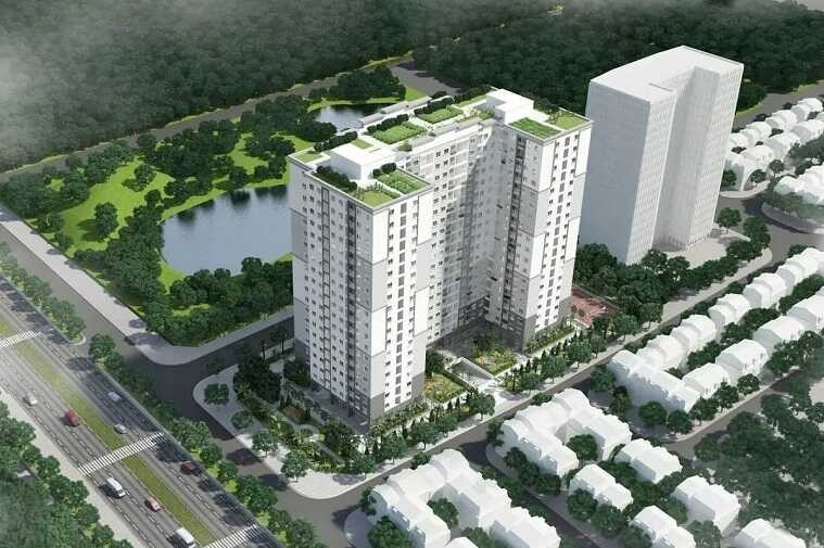 Phối cảnh nhà ở xã hội CT3 thuộc dự án Thăng Long Green City của Viglacera. Nguồn ảnh: Internet Phối cảnh nhà ở xã hội CT3 thuộc dự án Thăng Long Green City của Viglacera. Nguồn ảnh: Internet