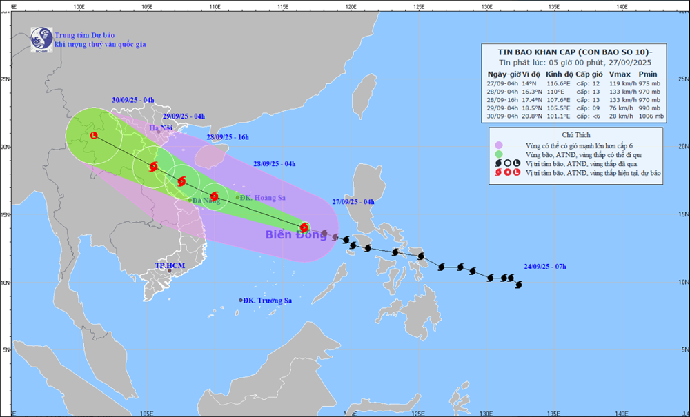 Bão Bualoi di chuyển ‘thần tốc’, càng vào gần bờ càng mạnh - ảnh 1