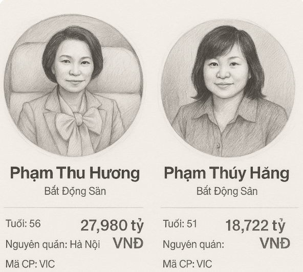 Tài sản hai nữ tướng '3 nhiệm kỳ' Phó Chủ tịch Vingroup tăng vọt: Một người thành tỷ phú USD, một người sở hữu 18.700 tỷ đồng - ảnh 1