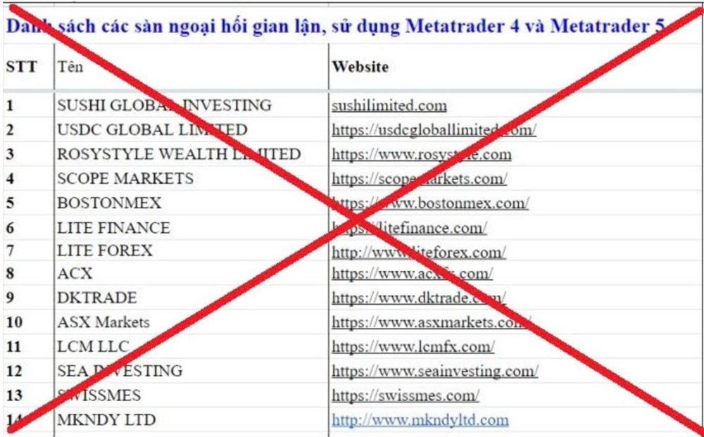 C&ocirc;ng an c&ocirc;ng bố danh s&aacute;ch c&aacute;c s&agrave;n giao dịch lừa đảo: Nh&agrave; đầu tư ch&uacute; &yacute; - ảnh 1