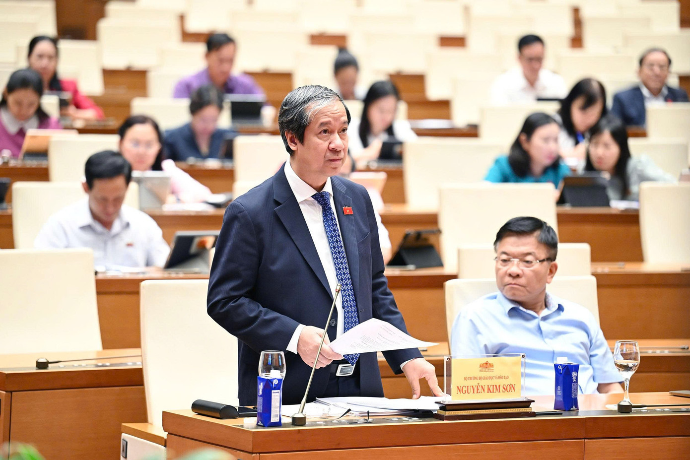 Bộ trưởng GD&ĐT Nguyễn Kim Sơn. Ảnh: QH 299gd.jpg