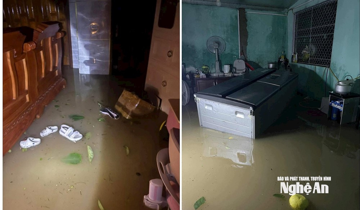 Bão Bualoi quần thảo suốt đêm, bà con Nghệ An, Hà Tĩnh trắng đêm chống mưa lũ