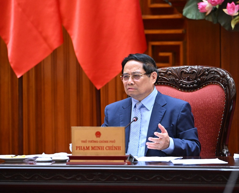 Thủ tướng Phạm Minh Chính tại cuộc họp ngày 29/9. Nguồn ảnh: Báo Chính phủ