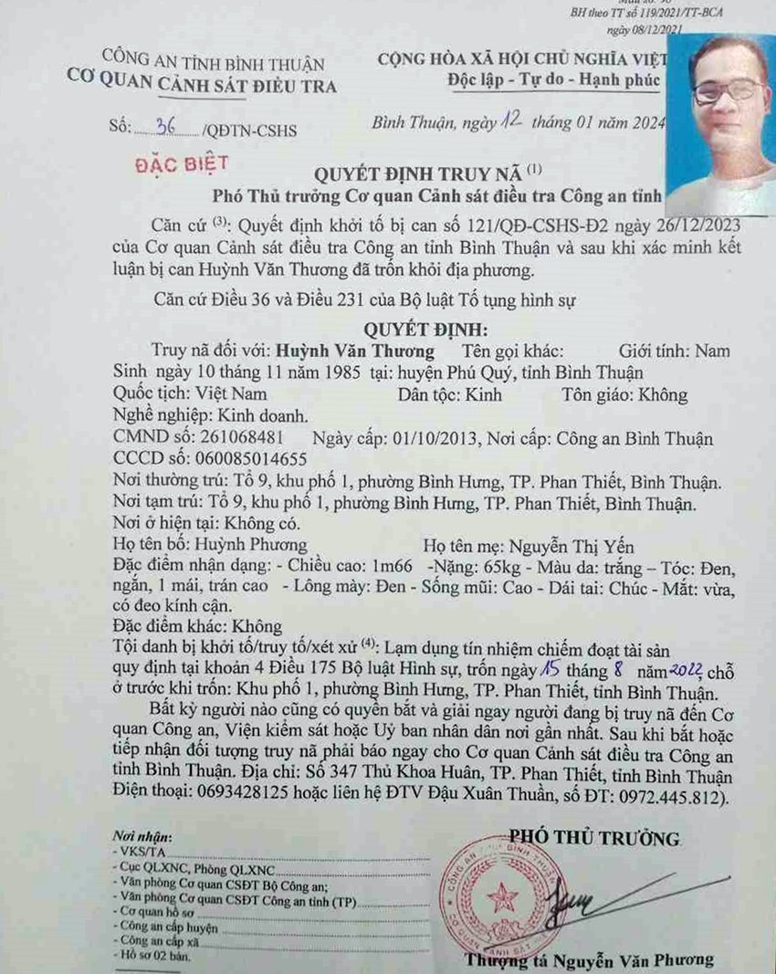 Đã bắt được đối tượng truy nã đặc biệt Huỳnh Văn Thương - ảnh 2