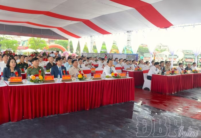 Hình ảnh tại lễ khởi công. Nguồn ảnh: Báo Điện Biên