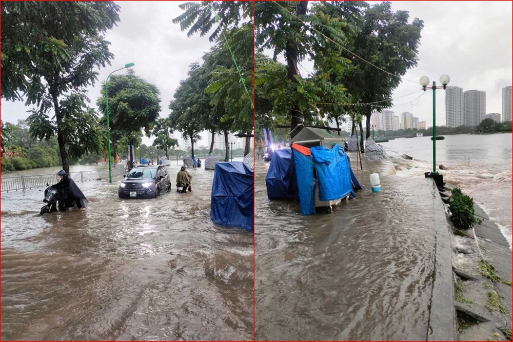 Hà Nội ngập úng cục bộ, dự báo mưa lớn đến bao giờ? - ảnh 6