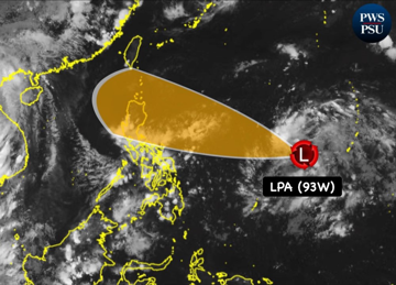 Xuất hiện mầm mống của bão số 11
