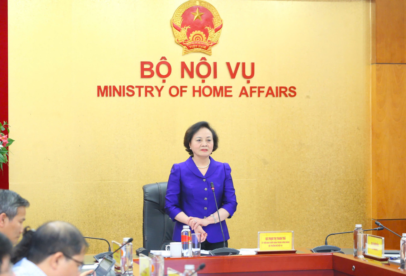 Bộ trưởng Nội vụ Phạm Thị Thanh Trà. Ảnh: PN 39nvu.jpg
