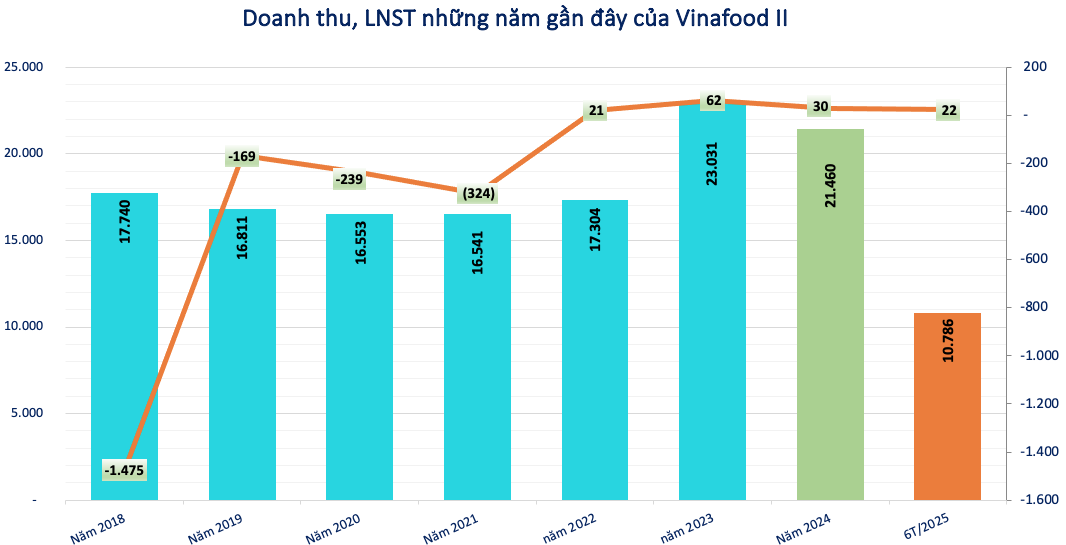 Vinafood II (<a style='text-decoration: none;' href='/VSF'>VSF</a>) đã lỗ lũy kế 2.800 tỷ đồng, chưa xử lý xong vụ thiếu hàng tồn kho 83.300 tấn