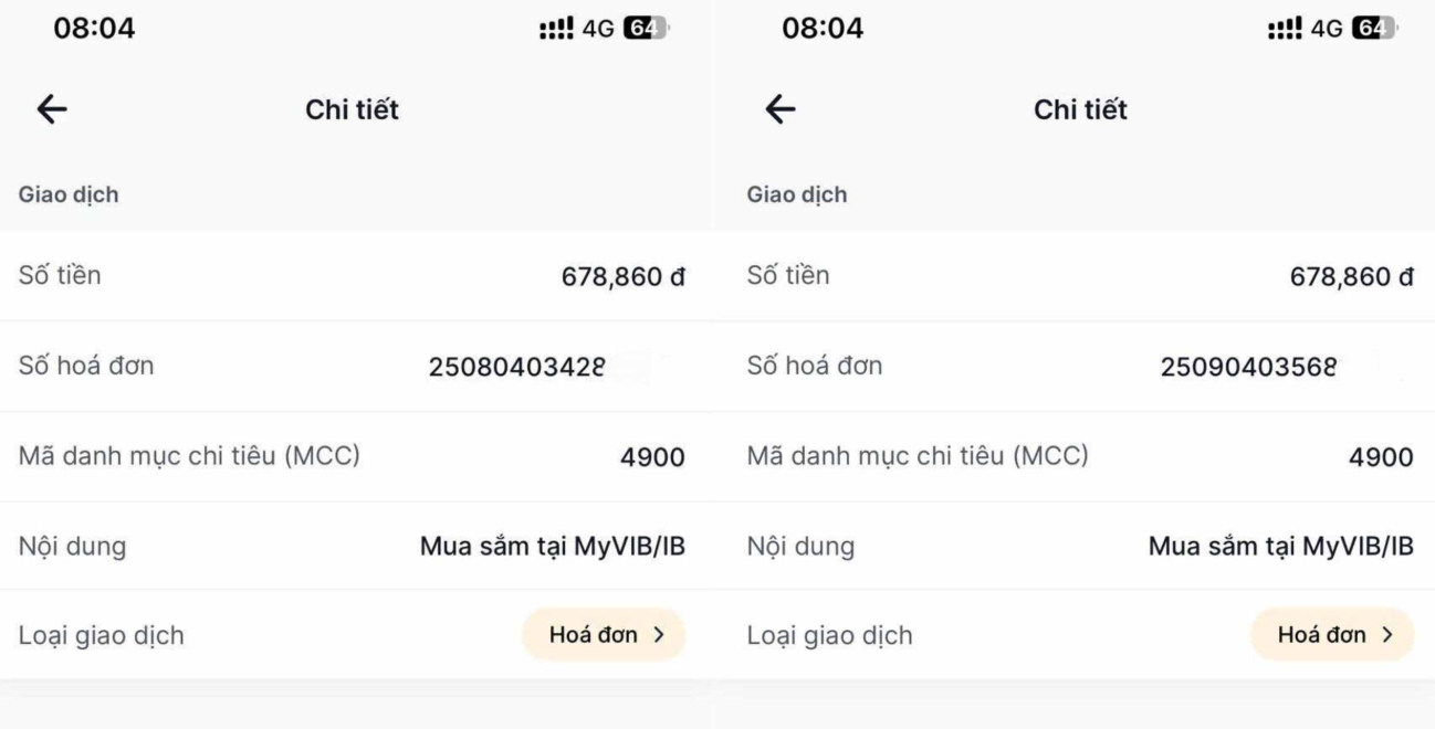 Hóa đơn tiền điện 2 tháng giống hệt nhau của anh C. Ảnh: NVCC. anh-man-hinh-2025-09-05-luc-141712.png