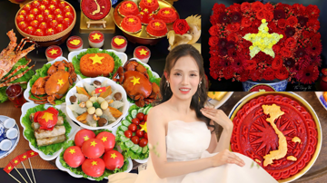 Mẹ đảm Hà Nội gây bão MXH với mâm lễ Rằm tháng 7 đẹp đỉnh, nghe tên từng món ăn cũng đủ thấy kỳ công