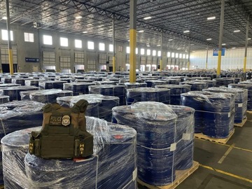 Thu giữ kỷ lục hơn 300.000 kg tiền chất ma túy ‘từ Trung Quốc’