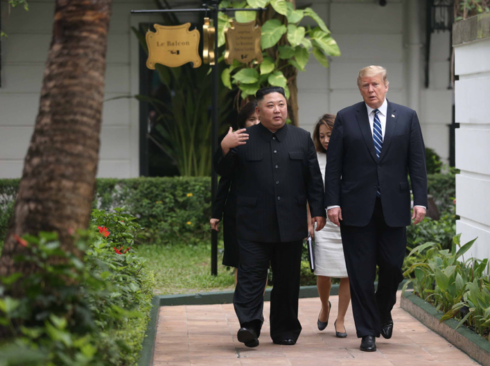 Tổng thống Mỹ Donald Trump và Chủ tịch Triều Tiên Kim Jong Un gặp nhau năm 2019. Ảnh: Reuters screen-shot-2025-09-07-at-95507-am.png
