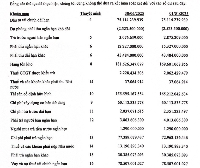 Một doanh nghiệp chục năm liền bị kiểm toán đưa ý kiến ngoại trừ rồi đến từ chối cho kết luận