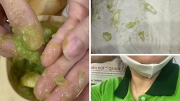 Bé ăn mà chảy nước mắt mẹ tá hoả khi thấy nhiều mảnh nhựa lẫn trong cháo, đại diện hãng giải thích 'cối xay bị vỡ, không thể thu hồi hết mảnh vụn'