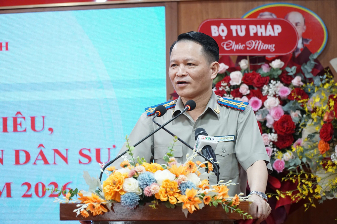 Trưởng THADS TPHCM Nguyễn Văn Hòa tại Hội nghị triển khai thực hiện chỉ tiêu, nhiệm vụ công tác THADS, THA hành chính năm 2026. z7415991312647-755bdcd3f4592f2379d56b21c10cd807.jpg
