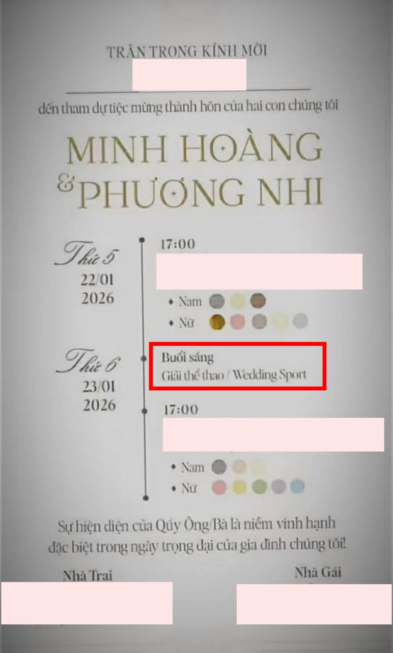 Rò rỉ thiệp cưới, ảnh cưới của Á hậu Phương Nhi và con trai tỷ phú Phạm Nhật Vượng, phát hiện một chi tiết hiếm gặp - ảnh 2