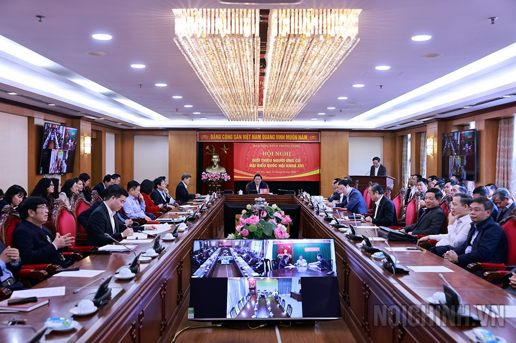 Quang cảnh hội nghị. Ảnh: Ban Nội chính. tienphong-151noichinh.jpg