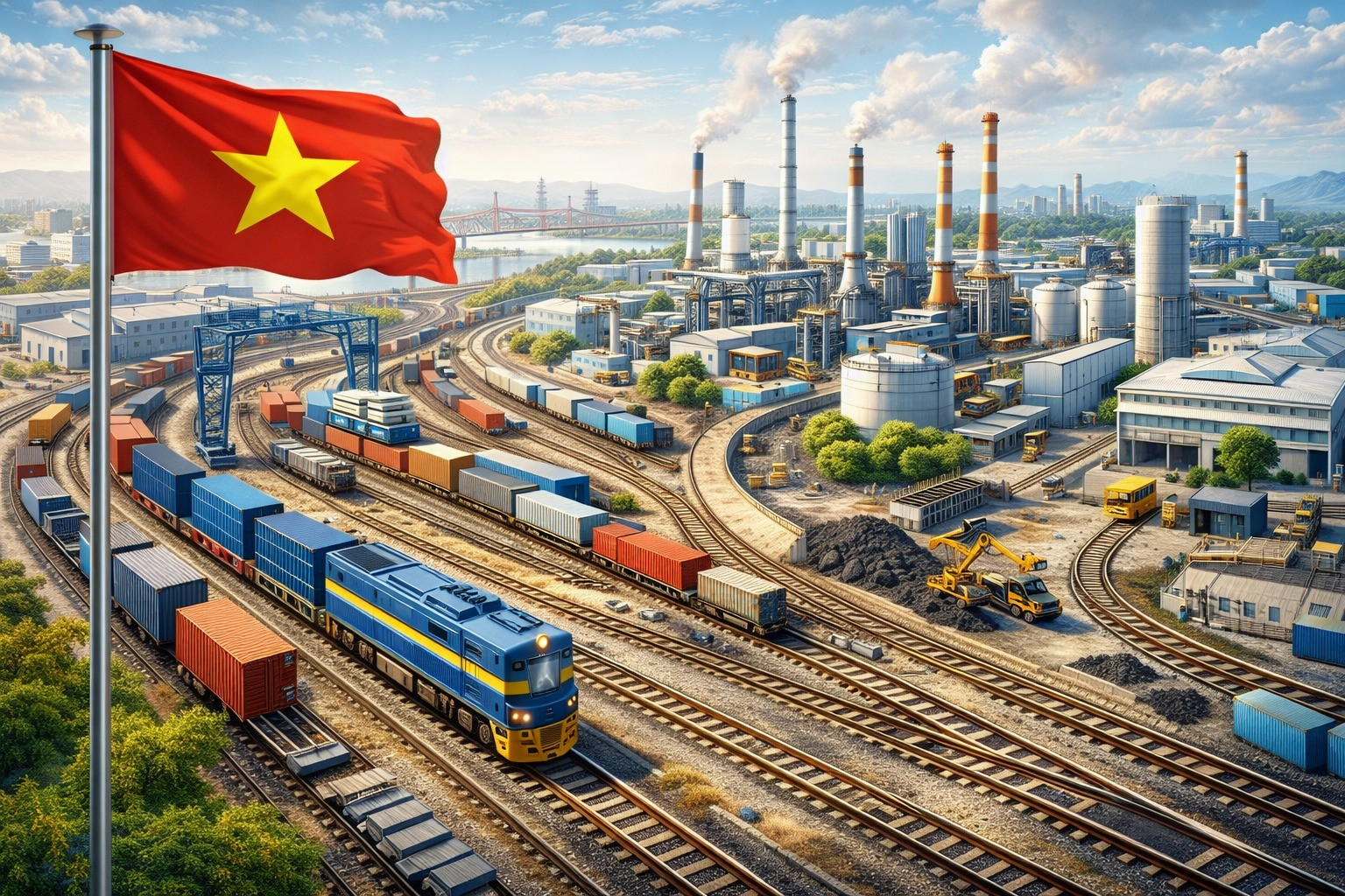 Việt Nam dự kiến sẽ có tổ hợp công nghiệp đường sắt hơn 17.000 tỷ, hướng tới tự chủ vật liệu cho các đại dự án- Ảnh 2. Việt Nam dự kiến sẽ có tổ hợp công nghiệp đường sắt hơn 17.000 tỷ, hướng tới tự chủ vật liệu cho các đại dự án- Ảnh 2.